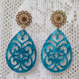 BOHO Chic Ohrringe Ornament Tropfen ROMANTIC gold Small