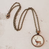 Cabochonkette Hirsch