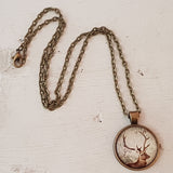 Cabochonkette Hirschkopf