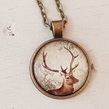 Cabochonkette Hirschkopf