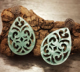 BOHO Ohrringe Tropfen türkis