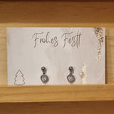 Goldene Herz-Ohrringe mit Zirkonia