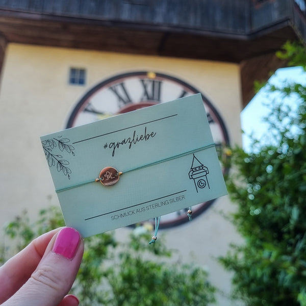 Grazliebe Armband – Roségold mit Uhrturm
