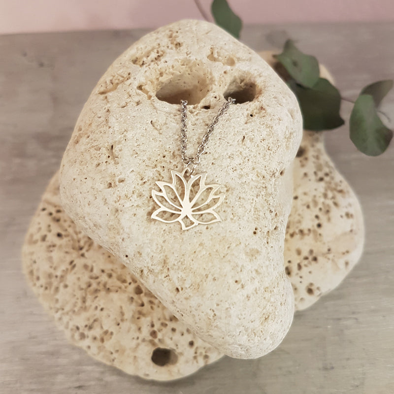 Kette Lotusblume 925er silber
