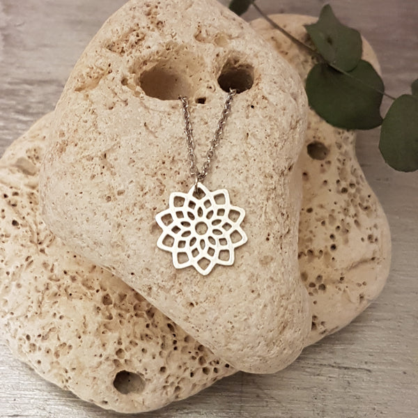 Kette Mandala Edelstahl
