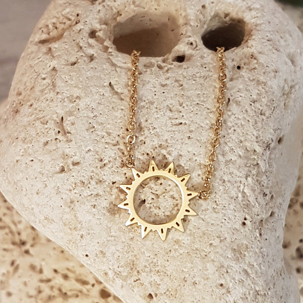 Kette Sonne Edelstahl