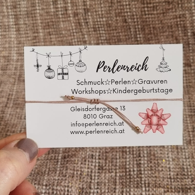 Armband Schneeglocke Sterling Silber rosévergoldet