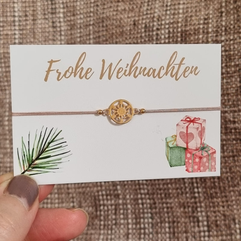 Armband Schneeglocke Sterling Silber rosévergoldet