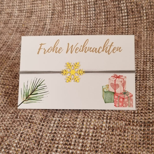 Armband Schneeflocke goldfärbig